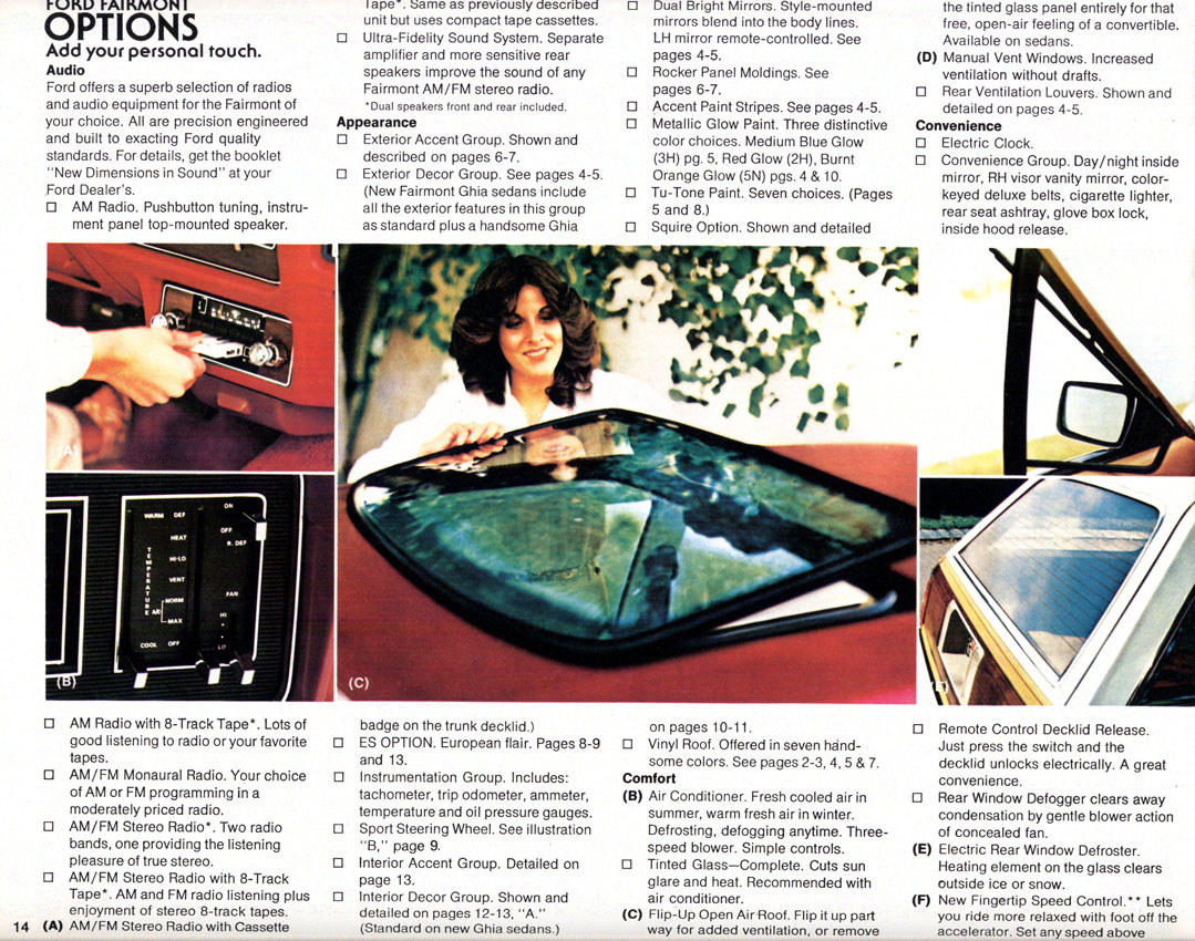 1979 Ford Fairmnot Brochure Page 9